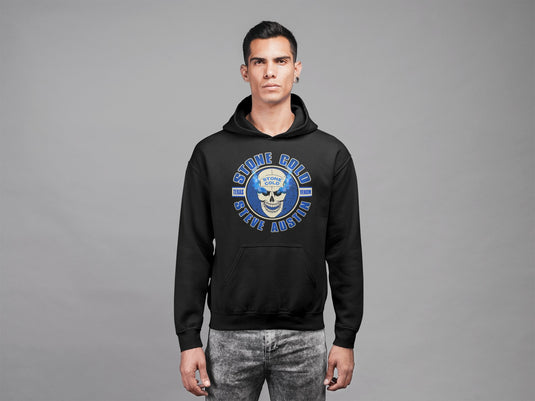 Stone Cold Steve Austin Texas Venom Smoking Skull Hoody Sweatshirt by EWS | Extreme Wrestling Shirts