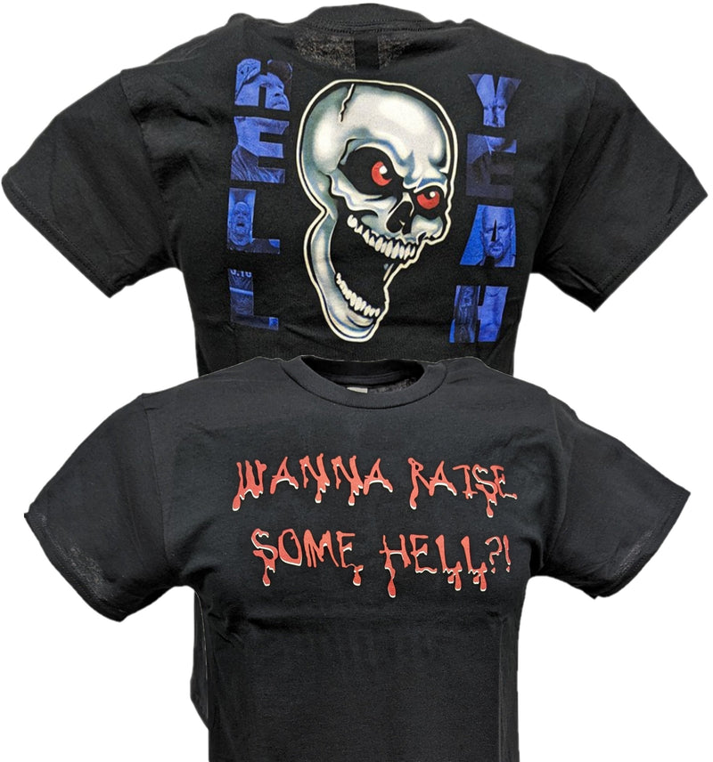 Load image into Gallery viewer, Stone Cold Steve Austin Wanna Raise Some Hell Yeah Black T-shirt by EWS | Extreme Wrestling Shirts