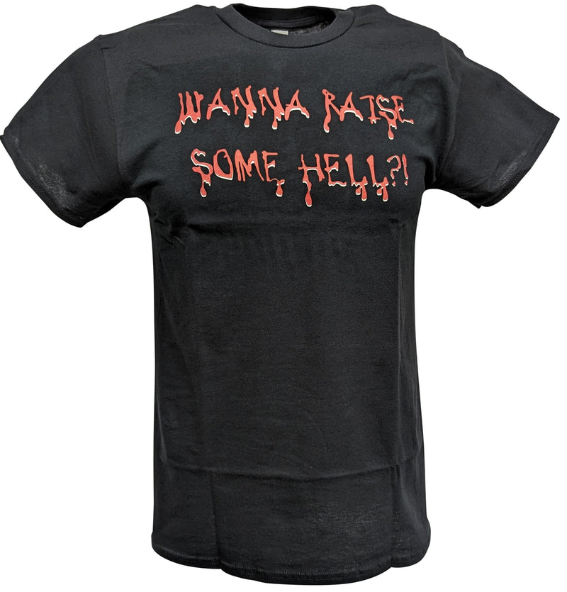 Load image into Gallery viewer, Stone Cold Steve Austin Wanna Raise Some Hell Yeah Black T-shirt by EWS | Extreme Wrestling Shirts