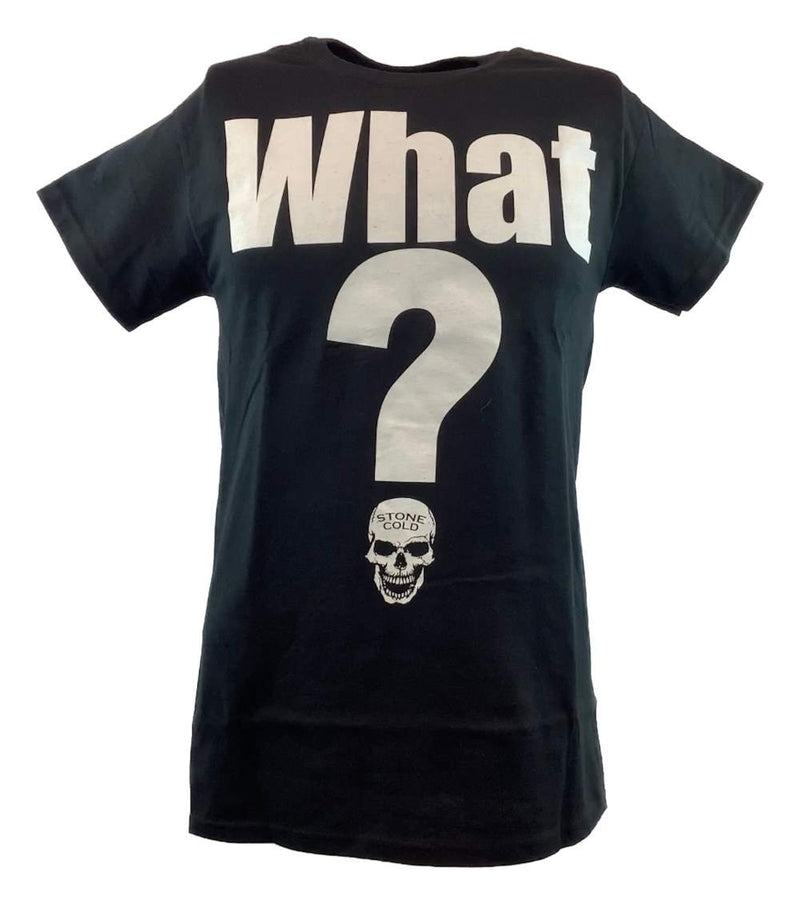 Load image into Gallery viewer, Stone Cold Steve Austin What? Smoking Skull Mens T-shirt Sports Mem, Cards & Fan Shop > Fan Apparel & Souvenirs > Wrestling by Hybrid Tees | Extreme Wrestling Shirts