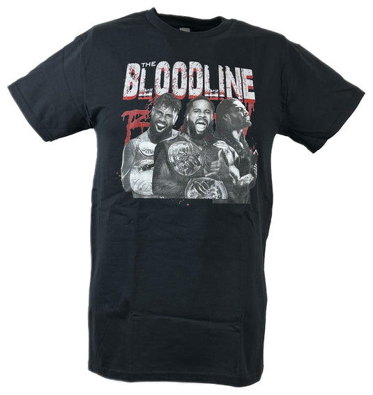 The Bloodline Bloodsport Usos Reigns Black T-shirt by EWS | Extreme Wrestling Shirts
