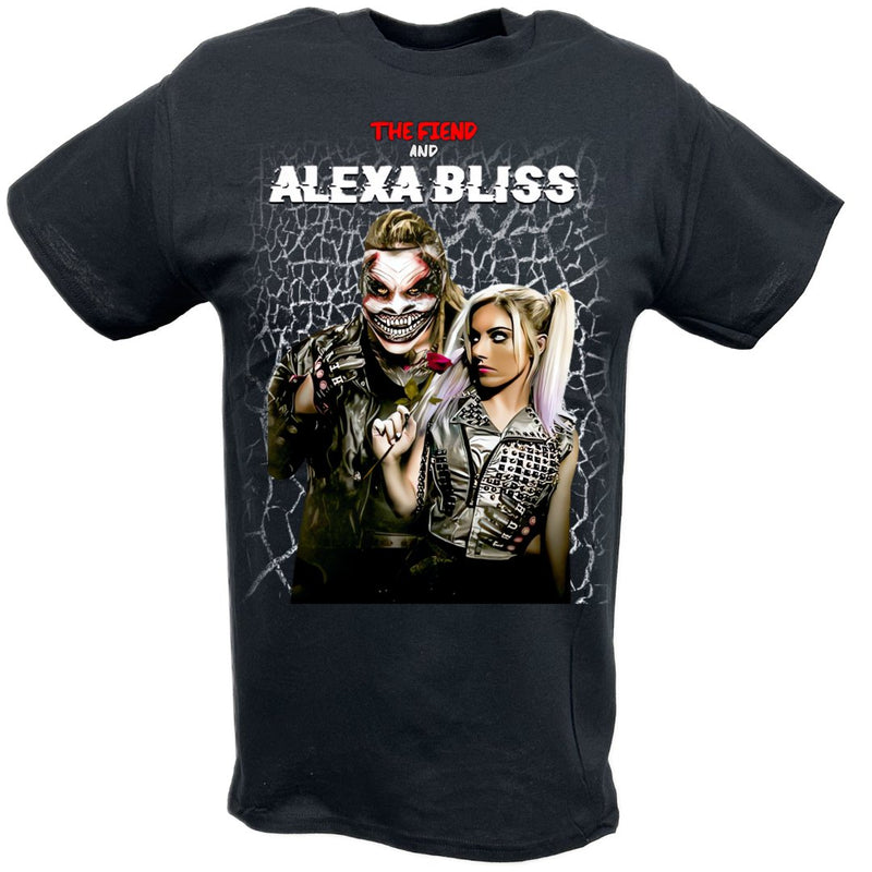 Load image into Gallery viewer, The Fiend and Alexa Bliss Bray Wyatt T-shirt by EWS | Extreme Wrestling Shirts