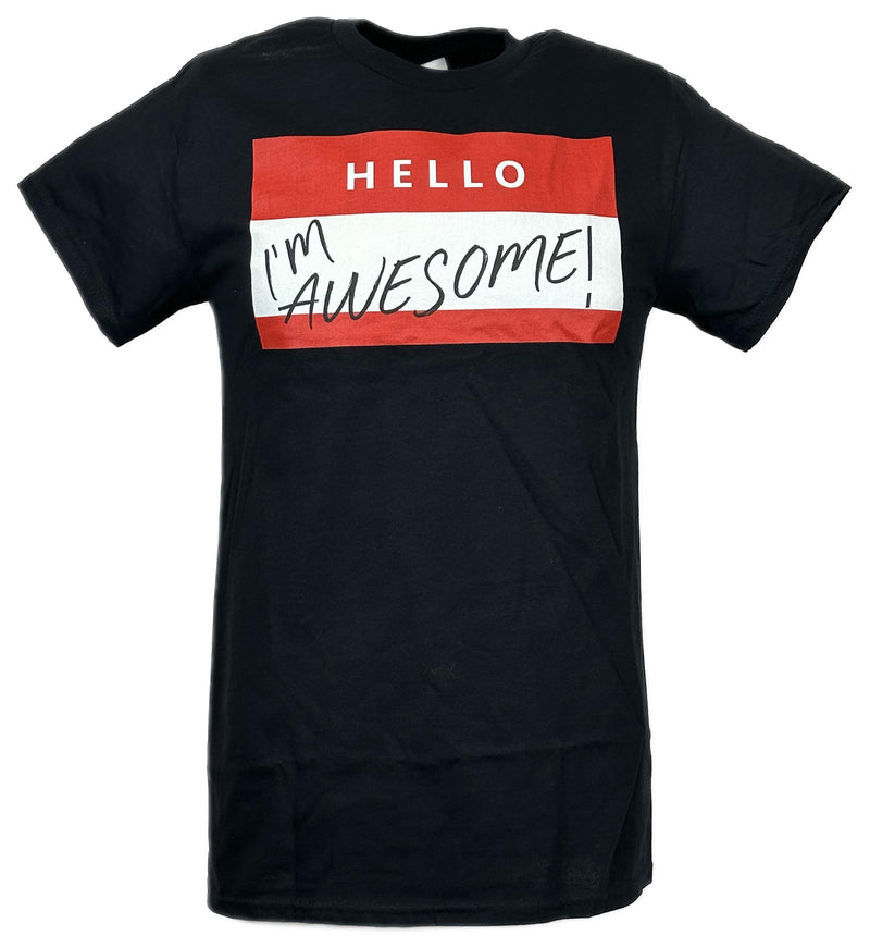 Load image into Gallery viewer, The Miz Hello I'm Awesome Be Miz Nametag Mens Black T-shirt Sports Mem, Cards & Fan Shop > Fan Apparel & Souvenirs > Wrestling by Hybrid Tees | Extreme Wrestling Shirts