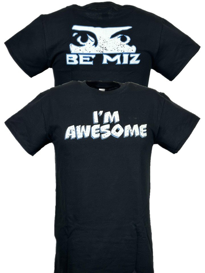 The Miz I'm Awesome Blue Black Mens T-shirt – Extreme Wrestling Shirts
