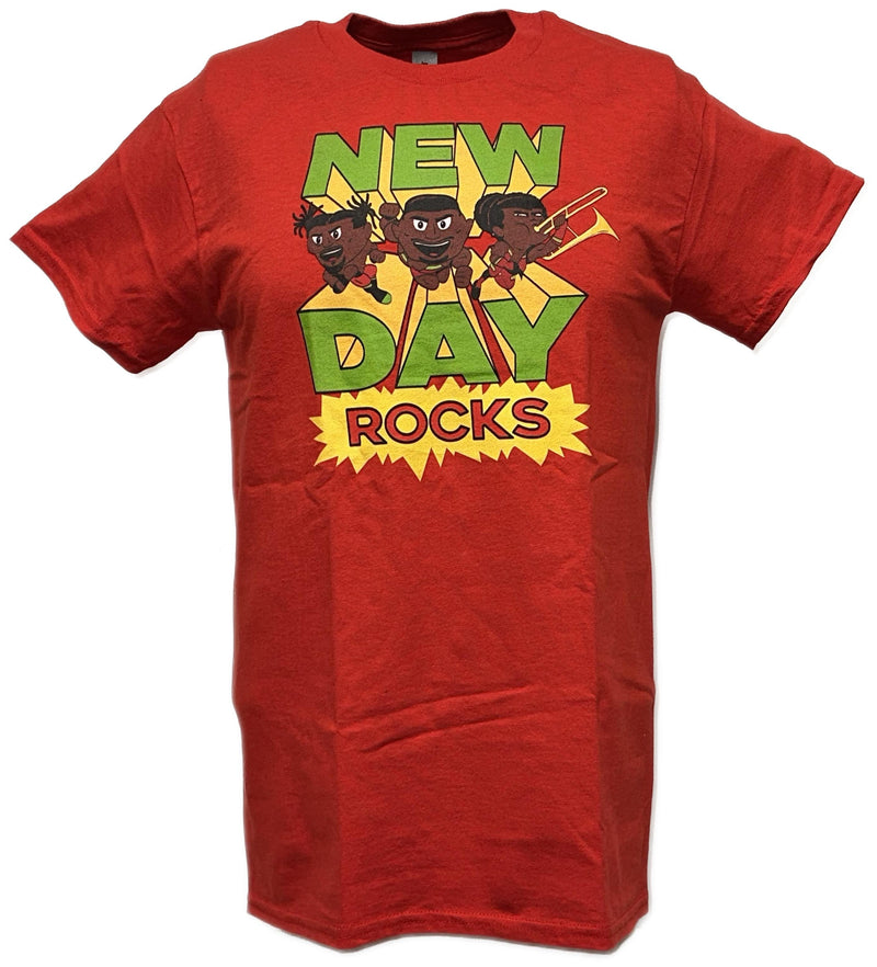 Load image into Gallery viewer, The New Day Rocks Mens Red T-shirt by WWE | Extreme Wrestling Shirts