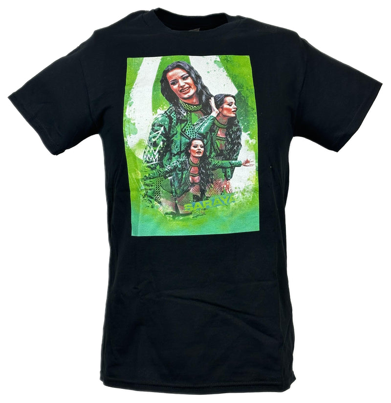 Load image into Gallery viewer, The Outcast Saraya aka Paige Poster Print Black T-shirt by EWS | Extreme Wrestling Shirts