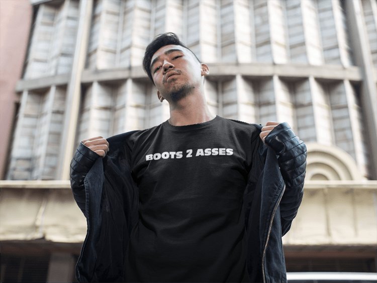 Load image into Gallery viewer, The Rock 24-7-365 Team Bring It Boots to Asses Mens Black T-shirt Sports Mem, Cards & Fan Shop > Fan Apparel & Souvenirs > Wrestling by Hybrid Tees | Extreme Wrestling Shirts