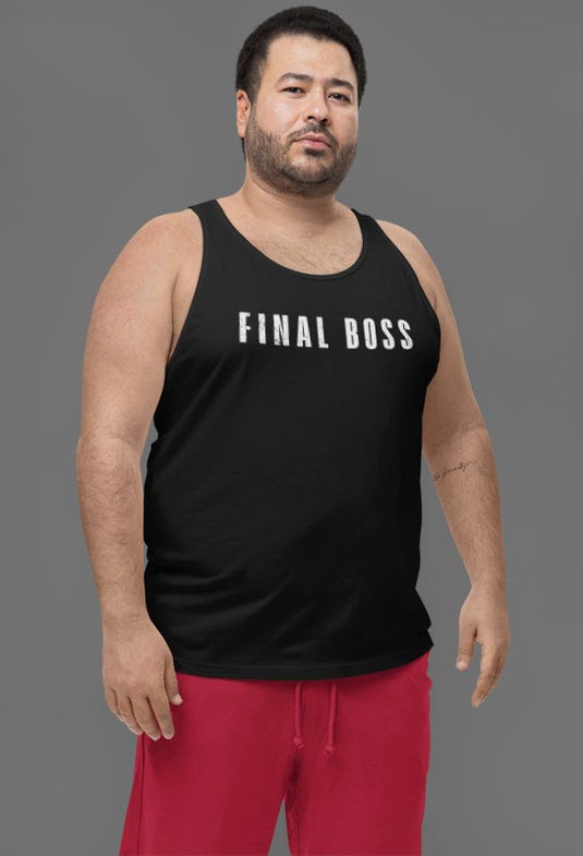 The Rock Final Boss Wrestlemania Black Tank Top Shirt by EWS | Extreme Wrestling Shirts