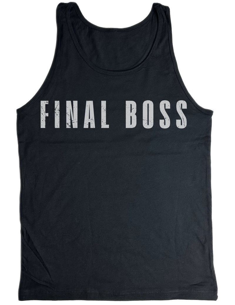 Load image into Gallery viewer, The Rock Final Boss Wrestlemania Black Tank Top Shirt by EWS | Extreme Wrestling Shirts