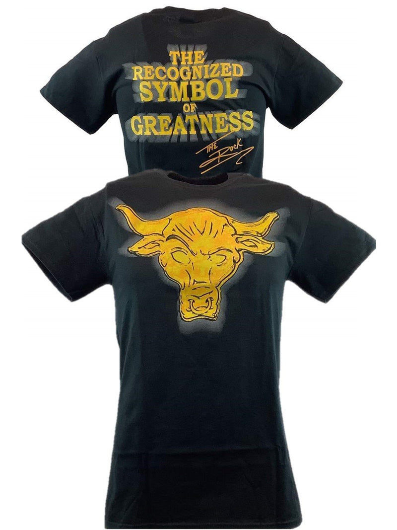 Load image into Gallery viewer, The Rock Gold Bull Symbol of Greatness T-shirt New Sports Mem, Cards & Fan Shop > Fan Apparel & Souvenirs > Wrestling by Hybrid Tees | Extreme Wrestling Shirts