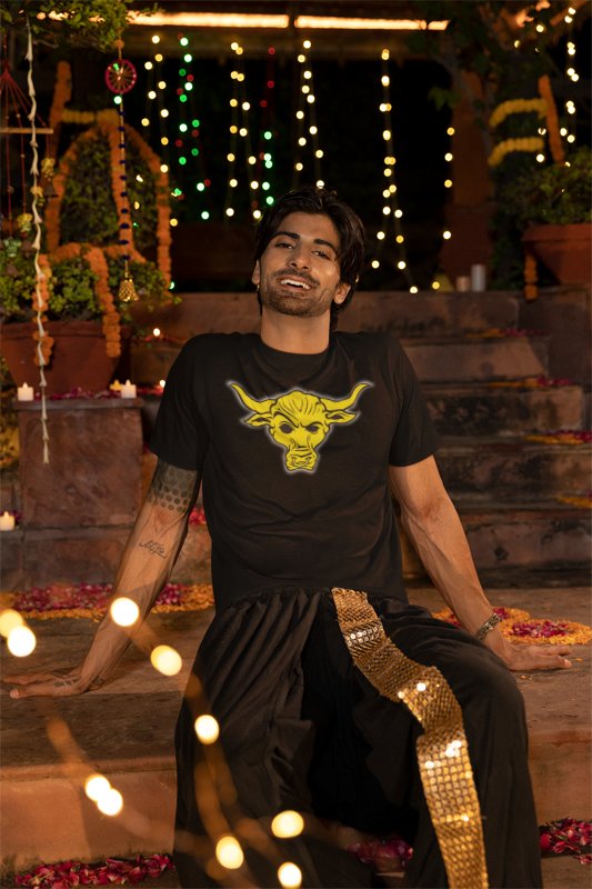 Load image into Gallery viewer, The Rock Gold Bull Symbol of Greatness T-shirt New Sports Mem, Cards & Fan Shop > Fan Apparel & Souvenirs > Wrestling by Hybrid Tees | Extreme Wrestling Shirts