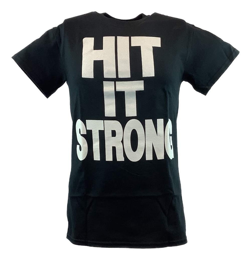 Load image into Gallery viewer, The Rock Hit It Strong Hit It Fast Mens T-shirt Sports Mem, Cards & Fan Shop > Fan Apparel & Souvenirs > Wrestling by Hybrid Tees | Extreme Wrestling Shirts