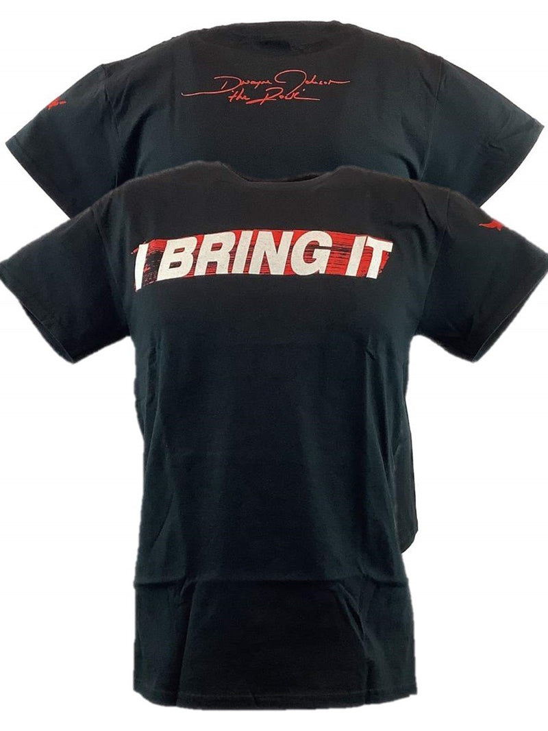 Load image into Gallery viewer, The Rock I Bring It Dwayne Johnson Mens Black T-shirt Sports Mem, Cards & Fan Shop > Fan Apparel & Souvenirs > Wrestling by Hybrid Tees | Extreme Wrestling Shirts