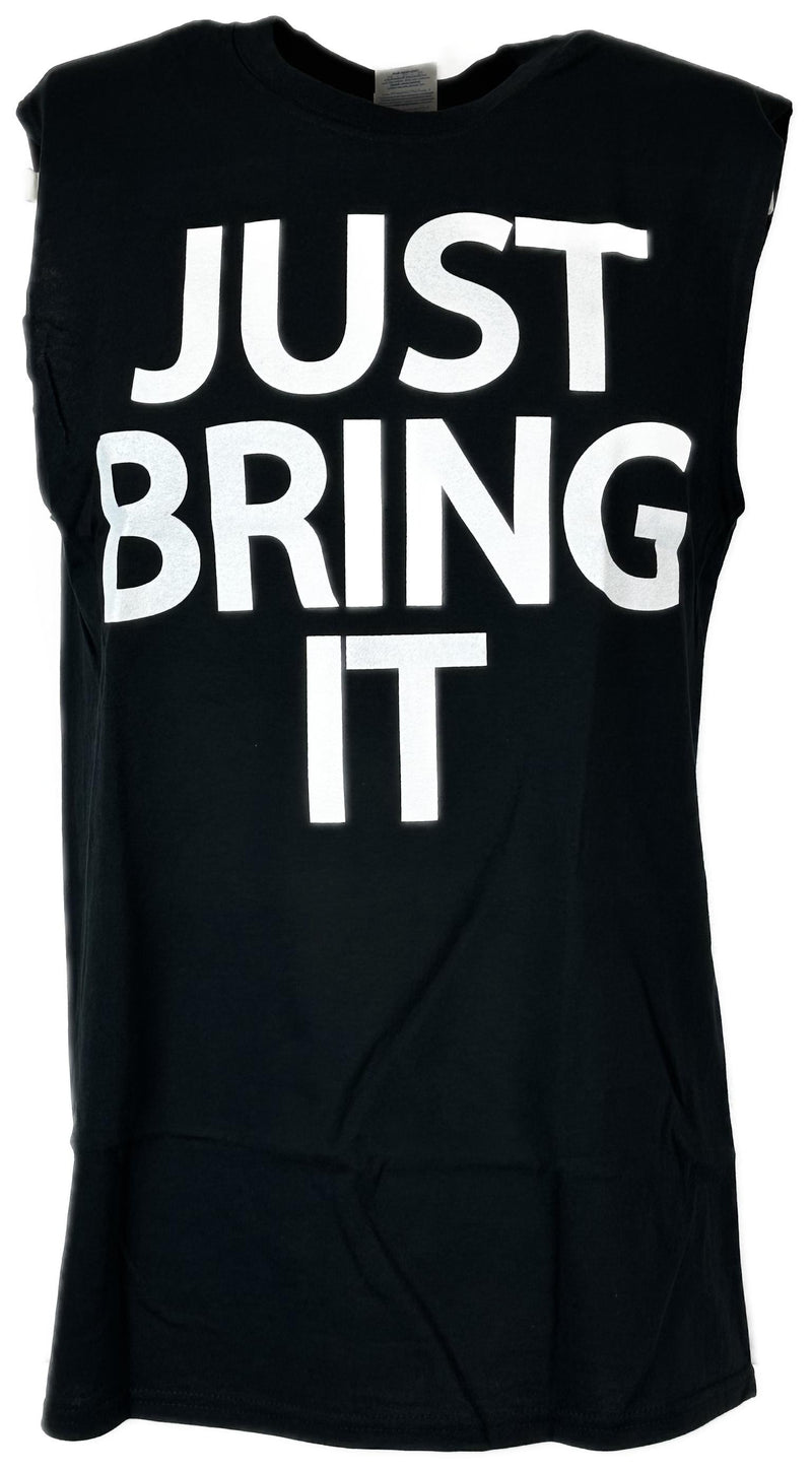 Load image into Gallery viewer, The Rock Just Bring It Brahma Bull Sleeveless Black Muscle T-shirt Sports Mem, Cards & Fan Shop > Fan Apparel & Souvenirs > Wrestling by EWS | Extreme Wrestling Shirts
