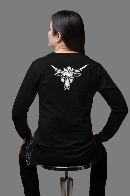 Load image into Gallery viewer, The Rock Just Bring It White Logo Brahma Bull Long Sleeve T-shirt by WWE | Extreme Wrestling Shirts