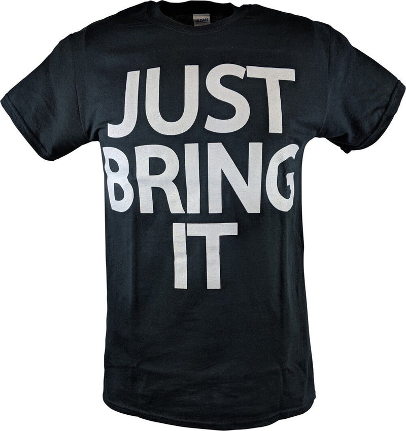 Load image into Gallery viewer, The Rock Just Bring It White Logo Brahma Bull Mens T-shirt Sports Mem, Cards & Fan Shop > Fan Apparel & Souvenirs > Wrestling by EWS | Extreme Wrestling Shirts