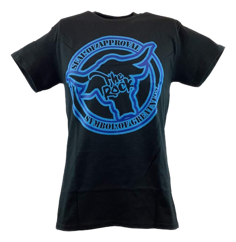 Load image into Gallery viewer, The Rock Seal of Approval Blue Logo Mens T-shirt Sports Mem, Cards & Fan Shop > Fan Apparel & Souvenirs > Wrestling by Hybrid Tees | Extreme Wrestling Shirts