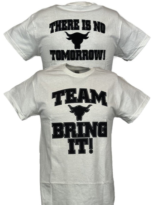 The Rock Team Bring It There Is No Tomorrow Mens White T-shirt Sports Mem, Cards & Fan Shop > Fan Apparel & Souvenirs > Wrestling by Hybrid Tees | Extreme Wrestling Shirts