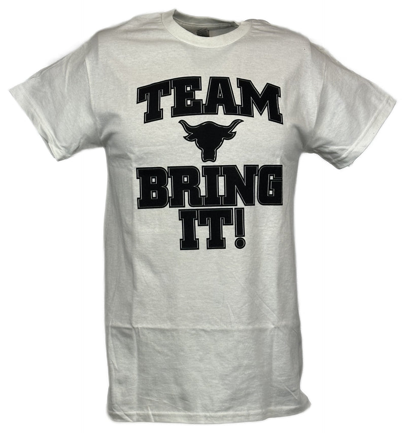 Load image into Gallery viewer, The Rock Team Bring It There Is No Tomorrow Mens White T-shirt Sports Mem, Cards & Fan Shop > Fan Apparel & Souvenirs > Wrestling by Hybrid Tees | Extreme Wrestling Shirts