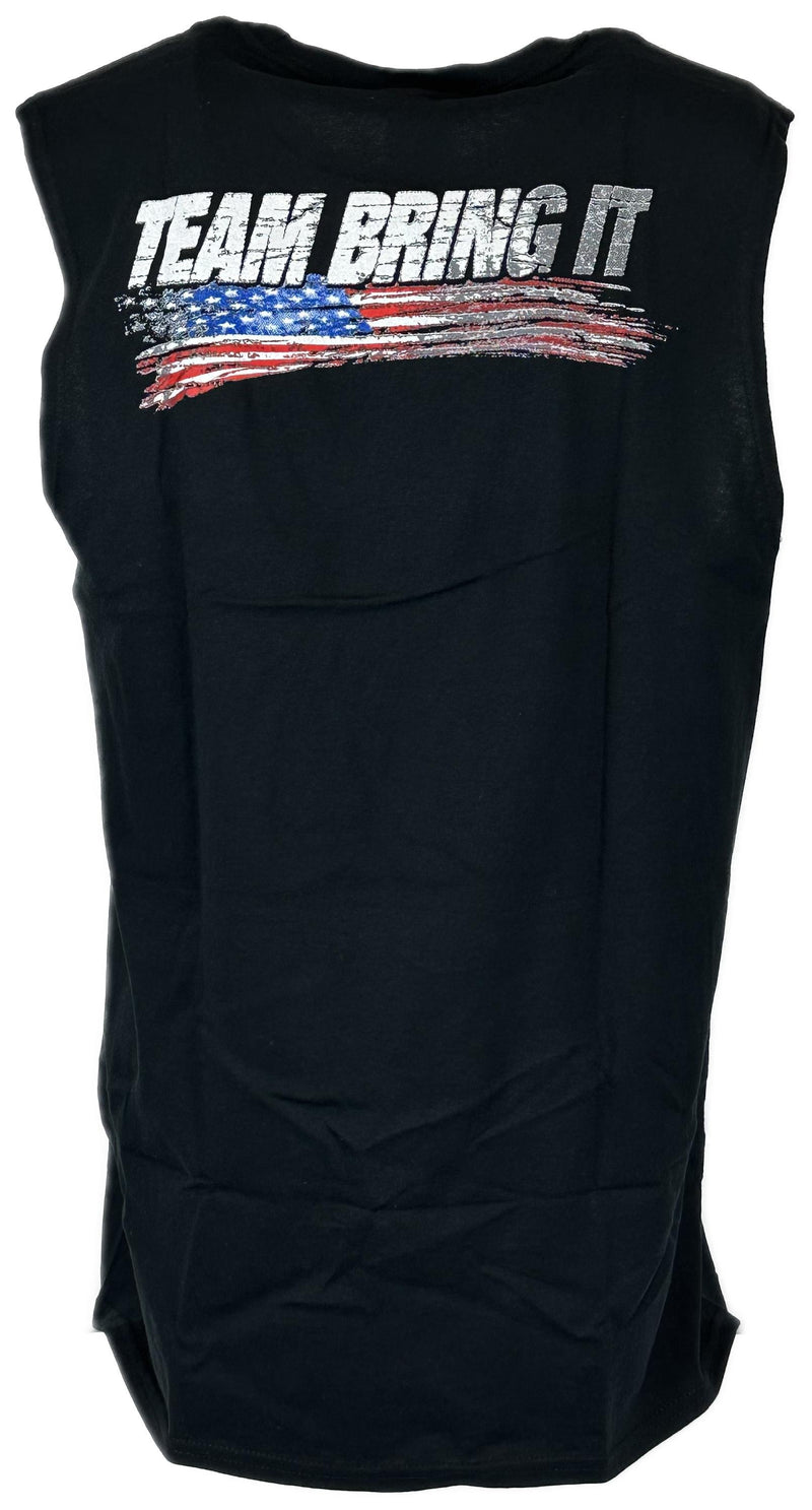 Load image into Gallery viewer, The Rock Team Bring It USA Sleeveless Muscle T-shirt Black Sports Mem, Cards & Fan Shop > Fan Apparel & Souvenirs > Wrestling by EWS | Extreme Wrestling Shirts