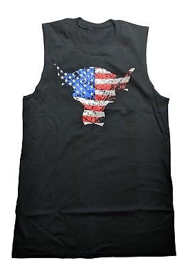 Load image into Gallery viewer, The Rock Team Bring It USA Sleeveless Muscle T-shirt Black Sports Mem, Cards & Fan Shop > Fan Apparel & Souvenirs > Wrestling by EWS | Extreme Wrestling Shirts