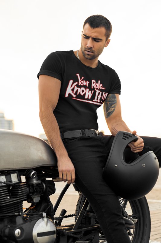 Load image into Gallery viewer, The Rock Your Role Know It Shut Your Mouth WWE Mens T-shirt by EWS | Extreme Wrestling Shirts