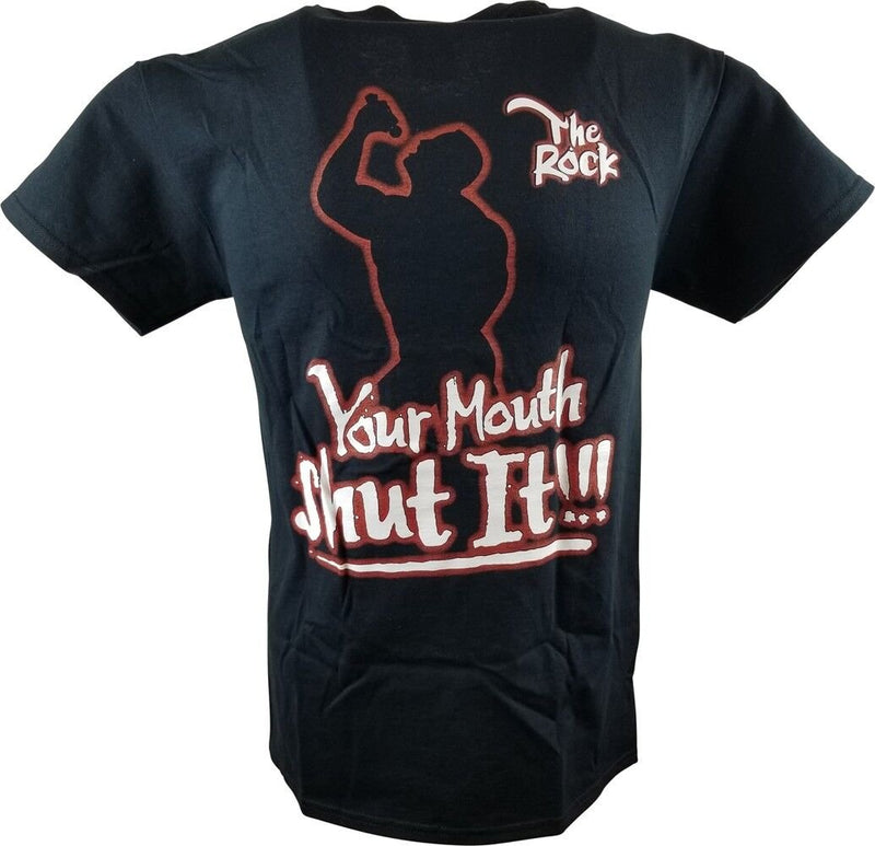 Load image into Gallery viewer, The Rock Your Role Know It Shut Your Mouth WWE Mens T-shirt by EWS | Extreme Wrestling Shirts