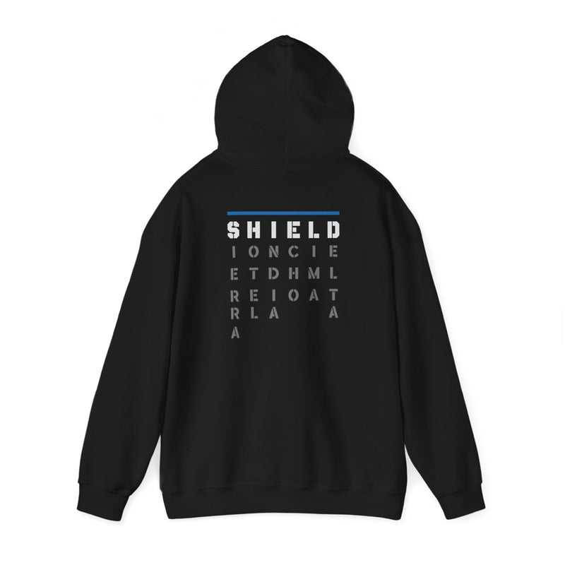Load image into Gallery viewer, The Shield Hands In United Mens Black Hoody Sweatshirt by EWS | Extreme Wrestling Shirts