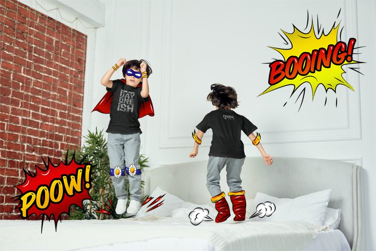 Load image into Gallery viewer, The Usos Down Since Day One Ish Boys Kids Black T-shirt by WWE | Extreme Wrestling Shirts