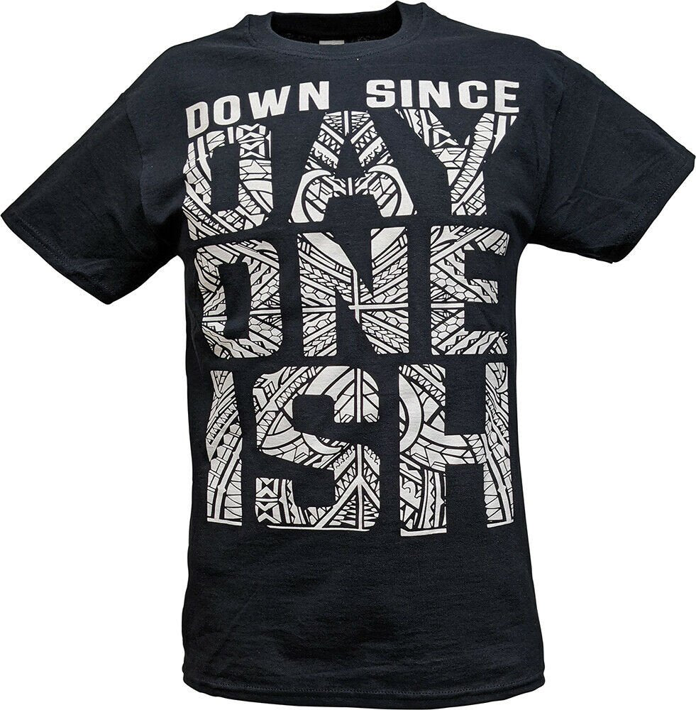 The Usos Down Since Day One Ish Mens Black T shirt Extreme Wrestling Shirts
