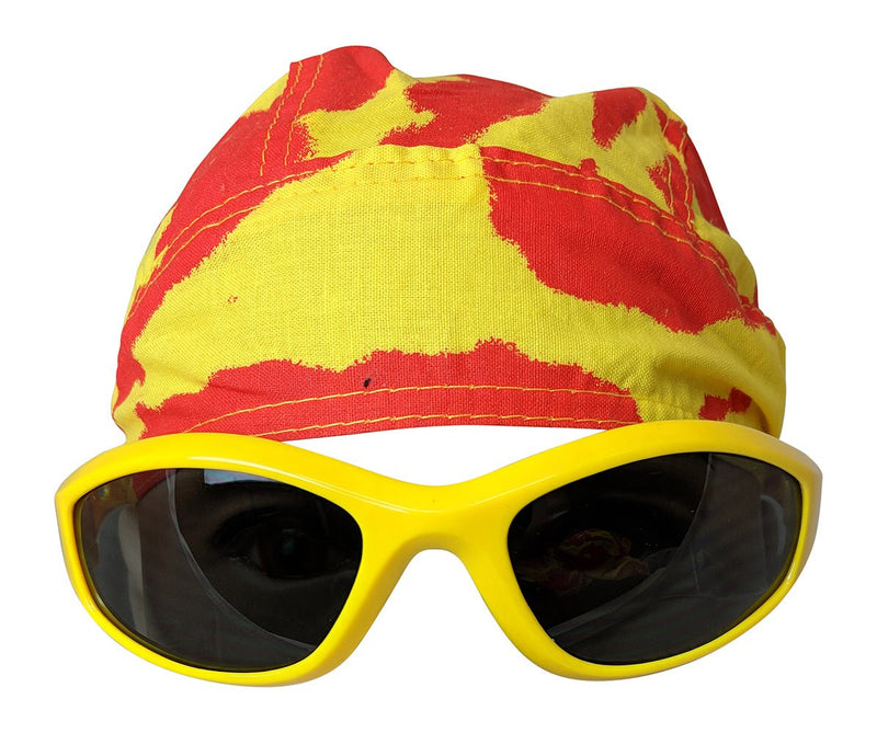 Load image into Gallery viewer, Tie Dye Bandana Skull Cap Doo Rag Sunglasses Mens Costume for Hulk Hogan Yellow Sports Mem, Cards & Fan Shop > Fan Apparel & Souvenirs > Wrestling by Main Event Market | Extreme Wrestling Shirts
