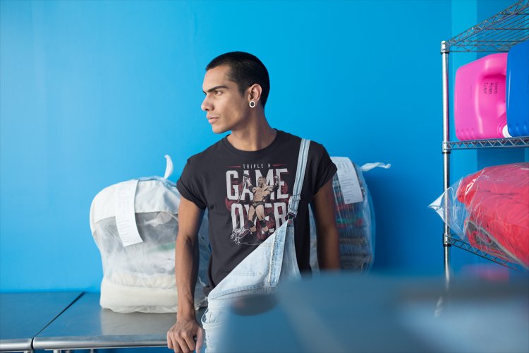 Load image into Gallery viewer, Triple H Game Over Walkout Black T-shirt by EWS | Extreme Wrestling Shirts