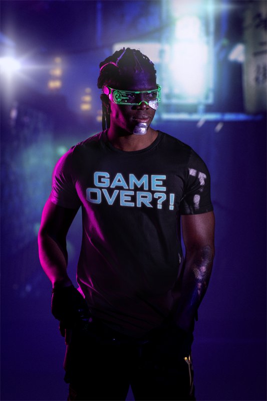 Load image into Gallery viewer, Triple H Game Over ?! You're Right I'm Over Black T-shirt by EWS | Extreme Wrestling Shirts
