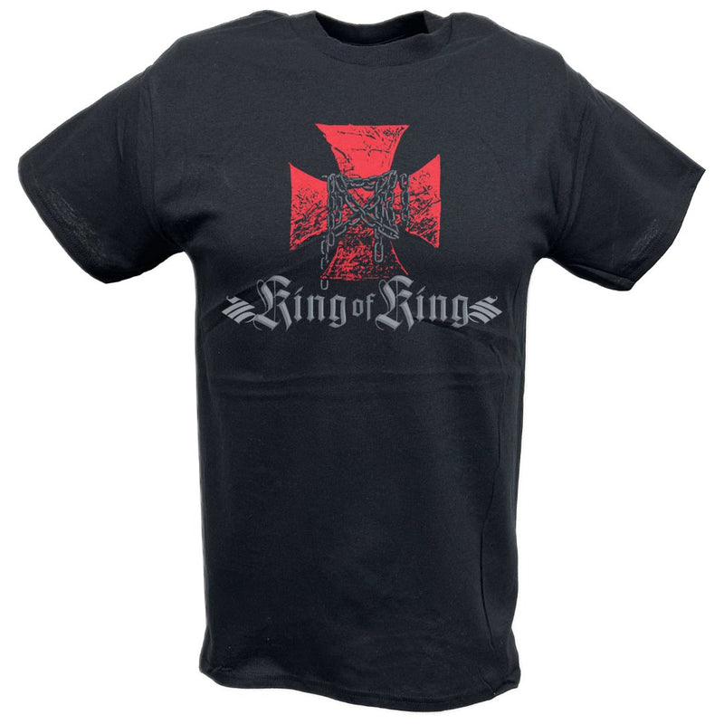 Load image into Gallery viewer, Triple H King of Kings Cross Black T-shirt by EWS | Extreme Wrestling Shirts