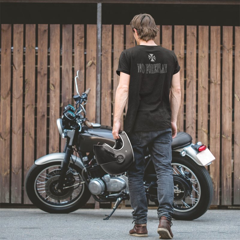 Load image into Gallery viewer, Triple H Pain is Temporary No Foreplay T-shirt by EWS | Extreme Wrestling Shirts