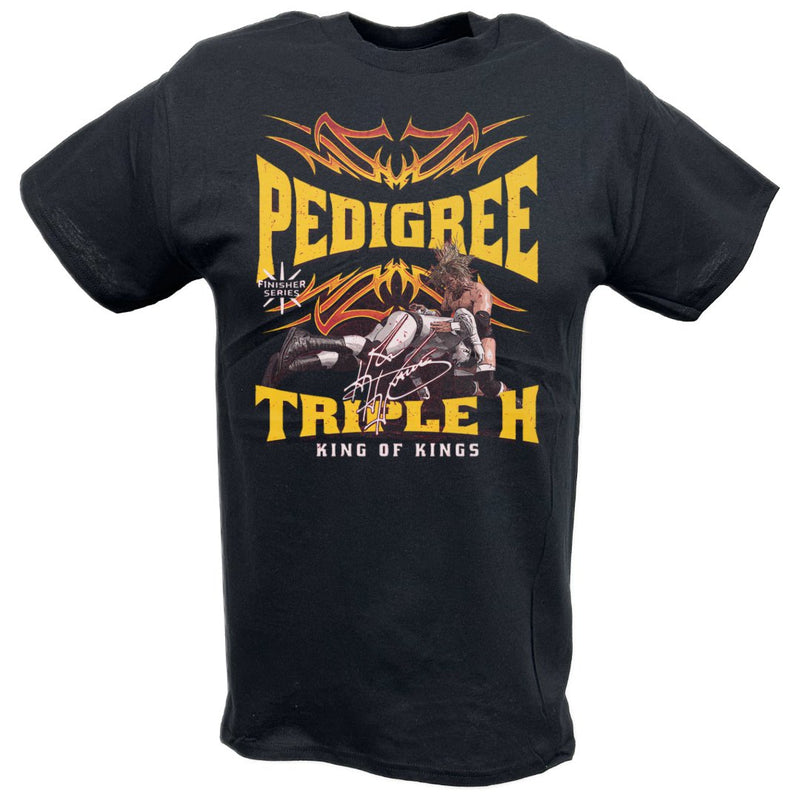 Load image into Gallery viewer, Triple H Pedigree Finishing Move Black T-shirt by EWS | Extreme Wrestling Shirts