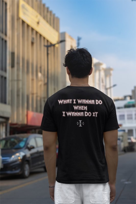 Load image into Gallery viewer, Triple H Wanna Do It Cross Black T-shirt by EWS | Extreme Wrestling Shirts