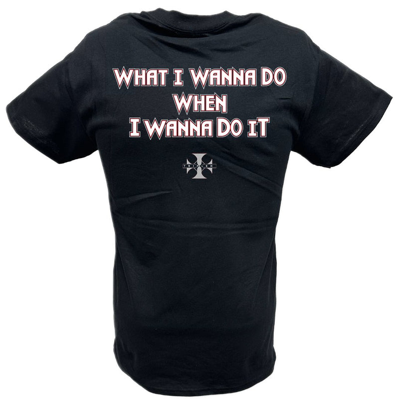 Load image into Gallery viewer, Triple H Wanna Do It Cross Black T-shirt by EWS | Extreme Wrestling Shirts