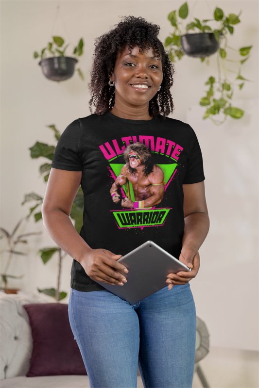 Load image into Gallery viewer, Ultimate Warrior Legends Collection Pose T-shirt by EWS | Extreme Wrestling Shirts