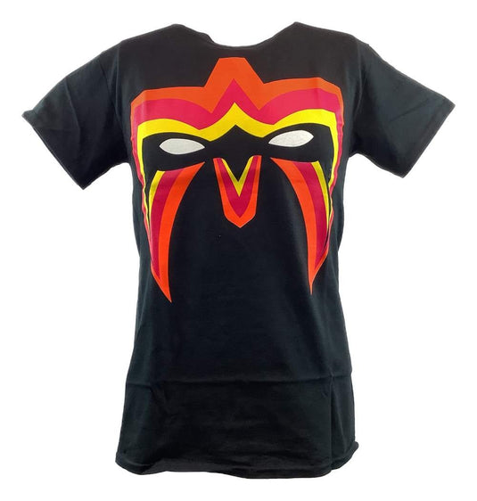 Ultimate Warrior Parts Unknown Mask Mens Black T-shirt Sports Mem, Cards & Fan Shop > Fan Apparel & Souvenirs > Wrestling by Hybrid Tees | Extreme Wrestling Shirts