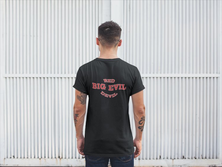 Load image into Gallery viewer, Undertaker Big Evil Red Devil Head Mens Black T-shirt Sports Mem, Cards & Fan Shop > Fan Apparel & Souvenirs > Wrestling by Hybrid Tees | Extreme Wrestling Shirts