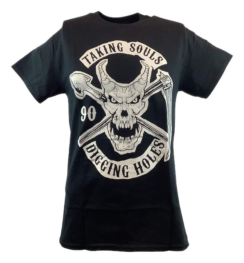 Load image into Gallery viewer, Undertaker Taking Souls and Digging Holes Mens Black T-shirt Sports Mem, Cards & Fan Shop > Fan Apparel & Souvenirs > Wrestling by Hybrid Tees | Extreme Wrestling Shirts