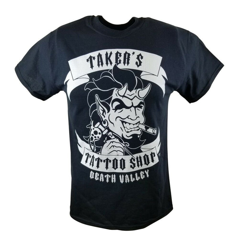 Load image into Gallery viewer, Undertaker Tattoo Shop Got Mine In Hell Mens Black T-shirt Sports Mem, Cards & Fan Shop > Fan Apparel & Souvenirs > Wrestling by EWS | Extreme Wrestling Shirts