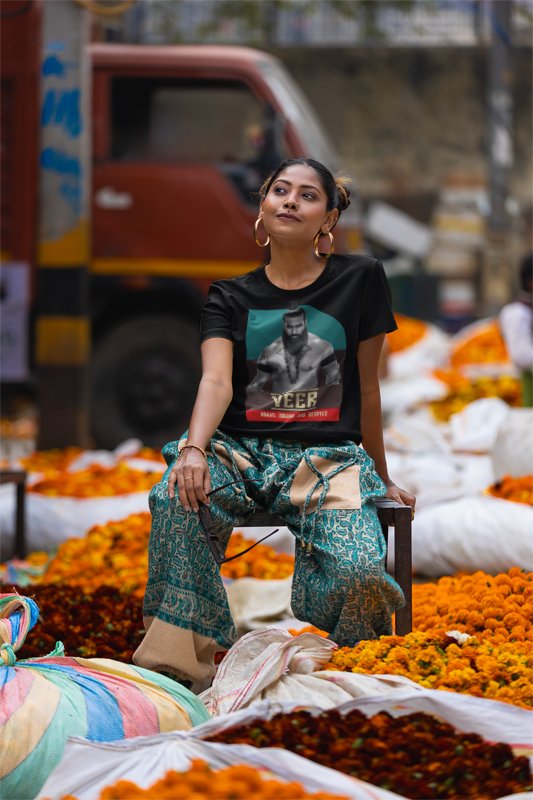 Load image into Gallery viewer, Veer Brave Tough and Respect Black T-shirt by EWS | Extreme Wrestling Shirts