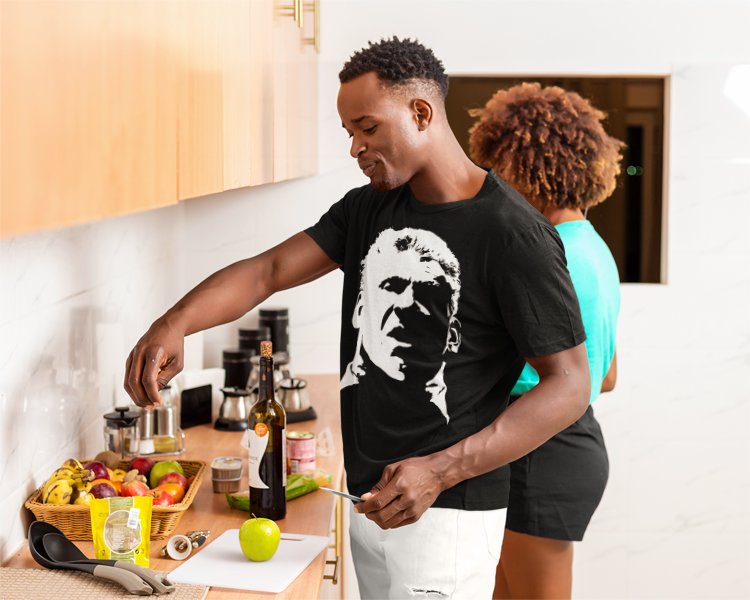 Load image into Gallery viewer, Vince McMahon White Face Profile Mens Black T-shirt Sports Mem, Cards & Fan Shop > Fan Apparel & Souvenirs > Wrestling by EWS | Extreme Wrestling Shirts