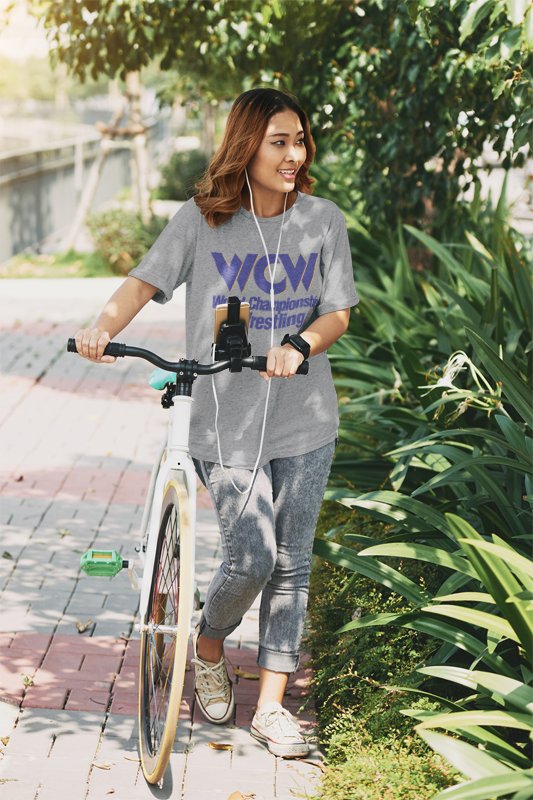 Load image into Gallery viewer, WCW Blue Logo World Championship Wrestling T-shirt by EWS | Extreme Wrestling Shirts