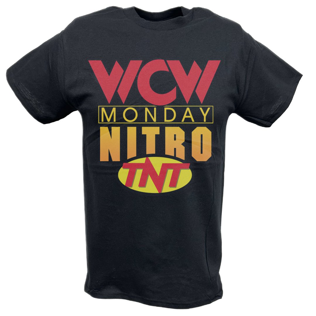トップス 90s WCW MONDAY NITRO TV TOUR T shirts Rare!!! Vintage 90's WCW Monday Nitro USA Tour T-shirt World