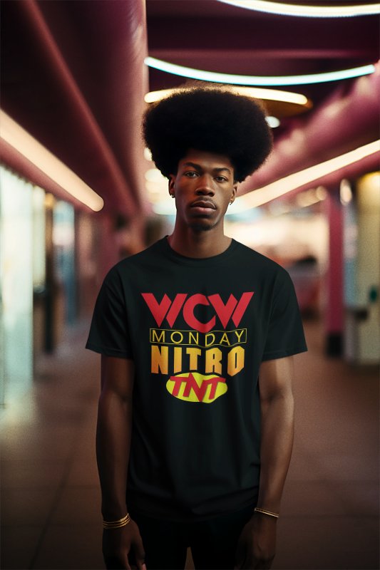 Load image into Gallery viewer, WCW Monday Nitro TNT World Championship Wrestling T-shirt by EWS | Extreme Wrestling Shirts