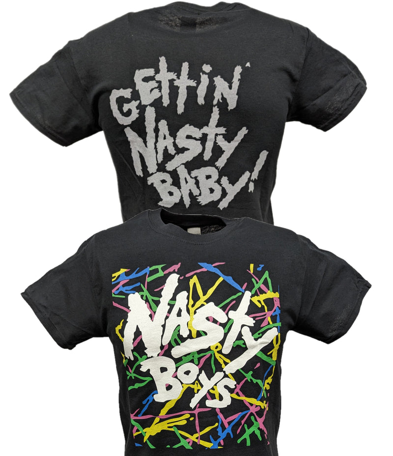 Load image into Gallery viewer, WCW The Nasty Boyz Gettin Nasty Baby Mens Black T-shirt by EWS | Extreme Wrestling Shirts