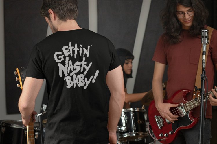 Load image into Gallery viewer, WCW The Nasty Boyz Gettin Nasty Baby Mens Black T-shirt by EWS | Extreme Wrestling Shirts